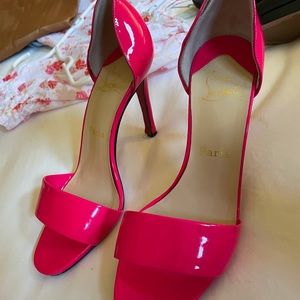 Hot pink Loubotin heels - worn very gently